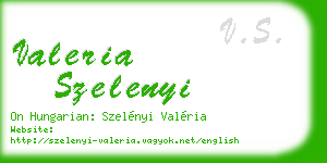 valeria szelenyi business card